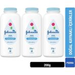 Johnson's Baby 200 gr 3'lü Bebek Pudrası