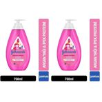 Johnson's Baby Işıldayan Parlaklık Argan Yağı Özlü Şampuan 750 mL (2 paketi)