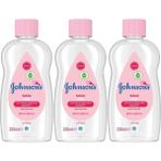 Johnson's Baby Pembe 3x200 ml Bebek Yağı