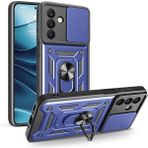 Joie Creatif Galaxy A26 Kılıf Magnetik Standlı Kamera Korumalı Joec Sürgülü Vega Kapak -115436 - Mavi