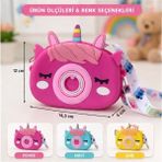 Joinkidz Unicorn Desenli Popit Oyuncaklı Silikon Kız Çocuk Mini Omuz Çanta - Mavi - 1