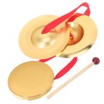 JOINPAYA 1 Takım Dansı Gong eğitici oyuncak egitici oyuncak yaratıcı oyuncaklar Dekoratif aksesuarlar el çanları ilginç vurmalı çalgı Feng Shui el gong enstrüman oyuncakları alaşım