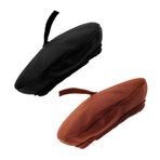 JOINPAYA 2 Miniature Beret Hats For Dolls Plush Toys Soft Cozy Decorative Caps For Role Play DIY Crafting With Elegant Design And Vibrant Colors