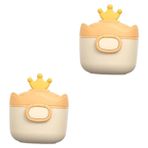 JOINPAYA 2 Seyahat Aperatifler Için Formül Kapları Formül Süt Dağıtıcı Bebek Maması Bebek Süt Dağıtıcı Seyahat Süt Tozu Kabı Emzirme Şişesi Seyahat Gıda Kapları Pp
