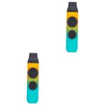 JOINPAYA 2 Takım Çift Delik Kazoo için armonikalar Küçük Kazoo performans kazoo kazoos için flüt gitar ukulele kazoo enstrümanı yetişkin müzikal kazoo Yüksek teknoloji ürünü plastik malzeme