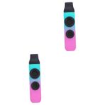 JOINPAYA 2 Takım Çift Delik Kazoo ip ile kazoo ukulele kazoos çocuk müzik aletleri ev kazoos düdüklü İki delikli kazoo performans kazoo müzikal kazoos Yüksek teknoloji ürünü plastik malzeme