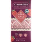 Joiva Premium Quality Organik Sütlü Çikolata-Çilekli 40 gr