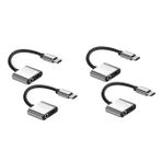 jojofuny 2 2 1 USB bağlantı kulaklıklar kulaklık jakına USB c USB adaptörleri type-c kulaklık dönüştürücü type-c dönüştürücü c tipi adaptör 3,5 mm kulaklık adaptörü kablo şarj cihazı