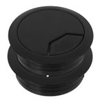 jojofuny 2 Adet Masa Grommet 50mm Siyah Kablo Kordon Deliği Kapağı Kablo Grommet Masa Kordon Deliği Kapağı Plastik Kablo Grommet Kablo Düzenleyici Ev Ofis İçin