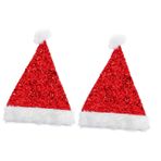 jojofuny 2 Adet Noel Baba Şapkası Noel Baba Şapkaları Noel Peluş Şapkalar Mutlu Noel Şapkaları Peluş Noel Şapka Çocuklar Için Yılbaşı Şapkası Noel Şapkası Yetişkin Kumaş Mutlu Noeller