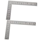 jojofuny 2 Meydan ahşap derece çizgi alet makinist cetveli marangoz gönyesi inşaat cetveli ağaç İşleme ölçüm cetveli profesyonel ölçüm cetveli metal cetvel Paslanmaz çelik
