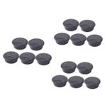 jojofuny 3 Set 60mm Siyah Kablo Kapağı Deliği Bilgisayar Masası Kablosu Ofis Masası Grommet Düzenleyici 5 Adet*3