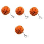 jojofuny 4 Adet basketbol anahtarlık sırt çantaları için voleybol anahtarlıkları çocuklar için spor sevgililer günü çocuk futbolu çocuklar için basketbol partisi iyilik çanta kolye