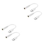 jojofuny 4 Adet Usb-C - 35Mm Ses Adaptörü Usb-C - Kulaklık Jakı Tip C Erkek - 35 Ses Dişi Jak Tip-C Kulaklık Jakı Adaptörü Kulaklık Adaptörü Kulaklık Kulaklık Kablosu Beyaz