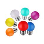jojofuny Led Ampuller E27 Tabanlı Renkli Led Ampuller Açık Hava 1w Ampuller Şadırvan Işık Festival Dekoru Ev Partisi Barı Için Kolay Kurulum