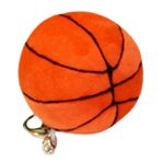 jojofuny Tüylü Basketbol Anahtarlık Doldurulmuş Peluş Anahtarlık Sırt Çantası Anahtarlıkları Dekoratif Anahtar Turuncu