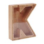 jojomis Ahşap Mektup/Gitar Şekli Kumbara Para Para Kutusu Tasarruf Pot, K 186x152.5x38mm