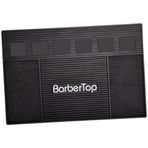 Jojomis Berber Aracı Düzenleyici Mat, 19x12 İnç Silikon Berber İstasyonu Mat, Su Geçirmez Kuaförlük Alet Pedi, Makaslar için Kaymaz Berber Masa Örtüsü, Salon, Kahve Makinesi, Mutfak Tezgahı