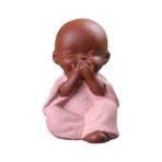 jojomis Mini Masa Dekoru Çay El İşi Buda Heykeli Keşiş Heykelcik Seramik Bonsai, Orta Boy