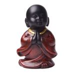 jojomis Reçine El Sanatları Buda Küçük Keşiş Heykeli Süs Ev Dekoru Stil C 4.2x9x5.6cm