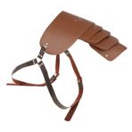 jojomis Suni Deri Şövalye Omuz Pelerin Kemer Korsan Cosplay Kostümü Steampunk Pauldron Kahverengi, Çok Renkli, tek beden, Çok renkli, one-size