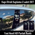 Joker Deli Oto Kapı Sticker 2Li Sağ Sol Kapı Direk İçin Folyo Kaplama - Tuning Modifiye Görünüm