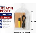 Jokey Ambalaj 28X42cm Berrak, Dayanıklı Bantsız Jelatin E-Ticaret, Aksesuar Saklama Poşeti (50 Adet)