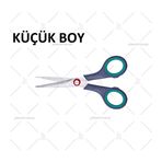 JOKEY KIRTASİYE EV ve OFİS TİP KAUÇUK SAPLI MAKAS 14 cm (14 cm)