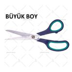 JOKEY KIRTASİYE EV ve OFİS TİP KAUÇUK SAPLI MAKAS 14 cm (19 cm)