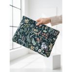 Joli Yeşil Çiçek Desenli Laptop Çantası & Evrak Çantası Macbook Air ve Macbook Pro ile Uyumlu - 14 İNÇ