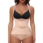 Joligiao Shapewear Kadın Karın Elbisesi Figür Şekillendirici Şekillendirici Vücut Şekillendirici Bel Şekillendirici Göğüs Alt Korse Şekillendirici Kancalı Elbise İç Çamaşırı Bej S