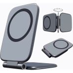 Jolita iPhone 17 Pro Uyumlu Magsafe Araç Ofis Tutucu Stand Katlanır - Gri