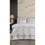 Jolly Home 4 Mevsim Tek Kişilik Kapitoneli Melina Taş Kahve Nevresim Takımı