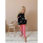 Jolly Kids Kız Çocuk Kalp Desenli Fitilli Taytlı Takım - 9 - 10 Yaş - Pembe