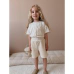 Jolly Kids Kız Çocuk Krem Dantelli Şortlu Takım - 5 - 6 Yaş