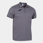 Joma 101588.250 Campus III Polo Melan Düz Yaka Düz Gri Erkek T-shirt