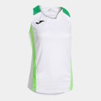 Joma 902521.217 Montreal Kadın Kolsuz Beyaz Yeşil Spor Tişört - XL