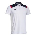 Joma Toledo erkek polo yaka tişört, beyaz/marineblau, S