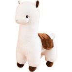 Jonasenswj Alpaka Bebek Peluş Oyuncak Çocuk Bebeği 45CM (Yurt Dışından) - Beyaz - Gümüş