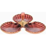 Jonathan Adler Sirena Trefoil Porselen, Pembe Servis Tabağı
