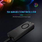 Jonsbo 5V 3pin Argb Kontrol Cihazı Sata Güç Kaynağı Manuel Ayar Kontrol Cihazı Şasi Fan Işık Çubuğu Su Soğutmalı Radyatör (Yurt Dışından)