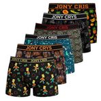 JONY CRIS Erkek Boxer 6'lı-Paket Pamuklu Erkek İç Giyim (Tekli ürün, M)
