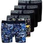 Jony Cris Erkek Boxer Dijital Baskılı 5’li Paket - 406-Mavi - S - M