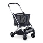 Joovy 70 lb Toplam Ağırlık Kapasitesi, Şık Çıkarılabilir Tote, Kolay Direksiyon için Döner Lastikler, Tek Elle Kompakt Katlama ve Tek Adımlı Park Freni (Gümüş Çerçeve) İçeren Boot Alışveriş Sepeti
