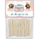 Jooys Beyaz Burgu Çubuk Köpek Ödül Kemiği 100'LÜ - Bej