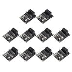 Jopto 10 ADET NRF24L01 + Breakout Adaptörü 3.3V 8Pin NRF24L01+ Kablosuz Modülü Pinboard Soket Adaptör Modülü Kurulu Regülatörü Entelektüel Araba Robotu için Yerleşik