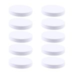 Jopto 50 Adet NFC Etiketleri NXP Ntag215 NFC Etiket 25 mm (0,98 inç) Yuvarlak PVC Boş Beyaz Kartlar Çip %100 Uyumlu Amiibo ve TagMo