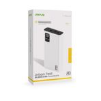 Jopus 20000mAh PowerBank PD 22.5W Hızlı Şarj Dijital Ekranlı Taşınabilir Şarj Cihazı Beyaz, 17524