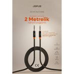 Jopus 3.5mm Aux To 3.5mm Aux Ses Kablosu Stereo Destekli Örgülü 2 Metre