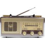 Jopus Bluetooth Hoparlör Şarjlı Nostaljik Radyo Fm Radyo El Fenerli Aux/usb/sd/mp3 - Siyah